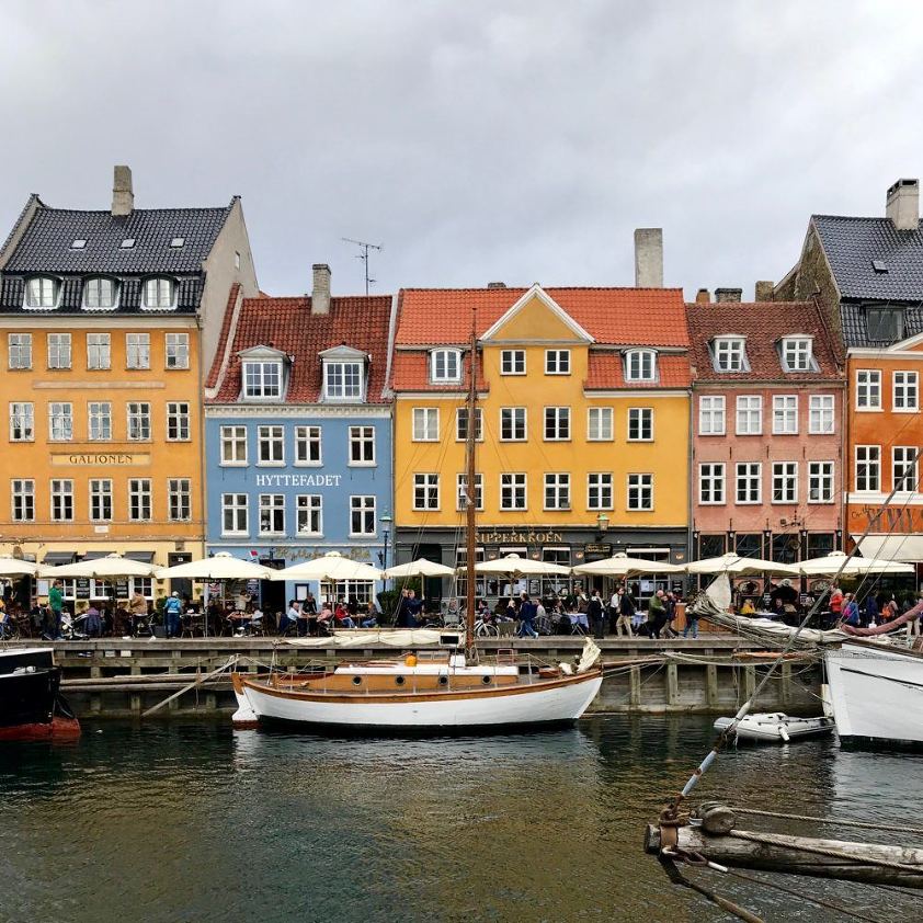 Nyhavn - waterfront - colorful houses - boat tour seeking hygge in copenhagen