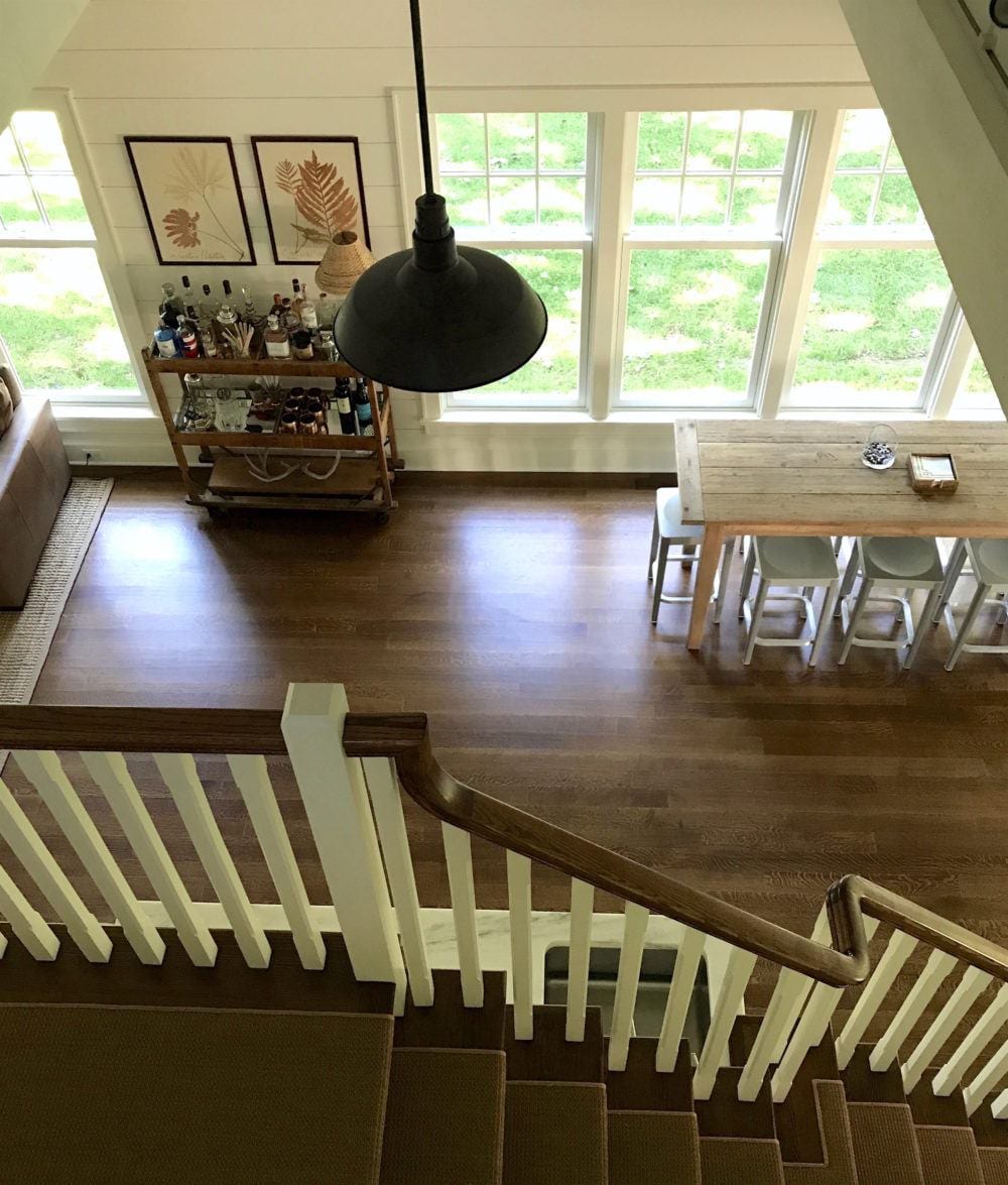 renovated barn- bird's eye view-interior designer - home stager - Lotte Meister - Rye, NY