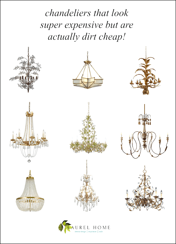 bargain chandeliers that look expensive