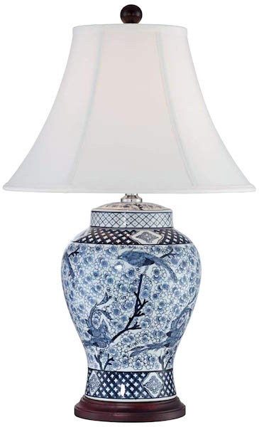 Shonna blue and white porcelain jar table lamp - nice for cheap table lamps