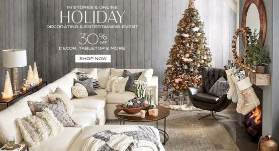 Holiday Decorating Event Pottery Barn Laurel Home - Pottery Barn Christmas Decorations Home