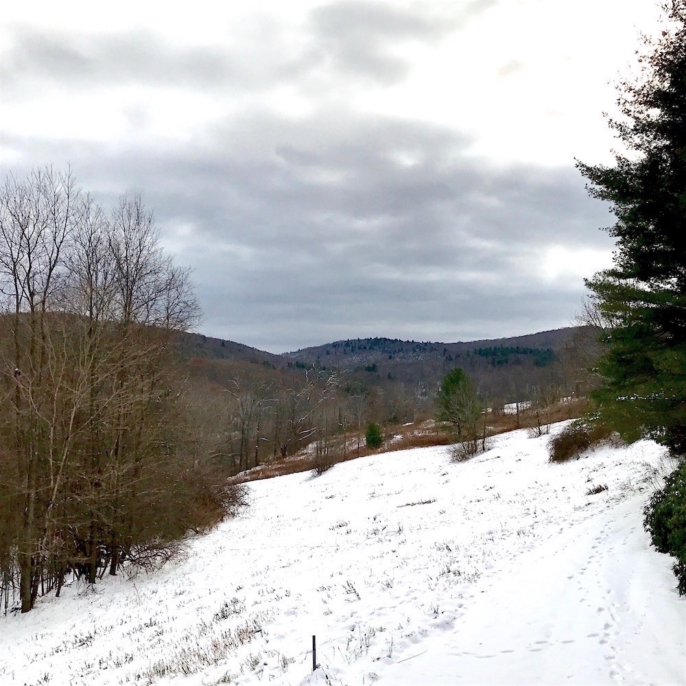 Conway MA - view - Cale's house - foothills Berkshire Mountains - Thanksgiving 2018