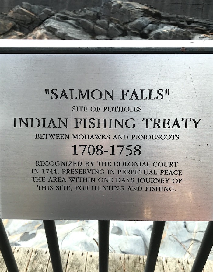 Salmon Falls - Indian Fishing Treaty - Shelburne Falls, MA site of Potholes