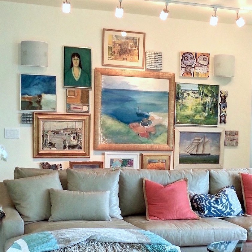 Susan Serra - contemporary home - colorful livingroom