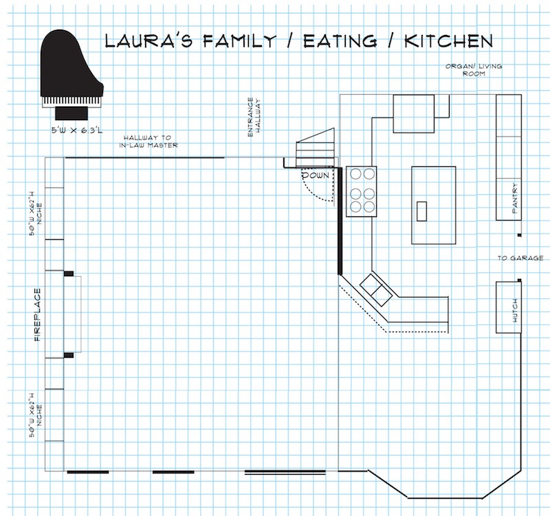 Laura's current dysfunctional kitchen