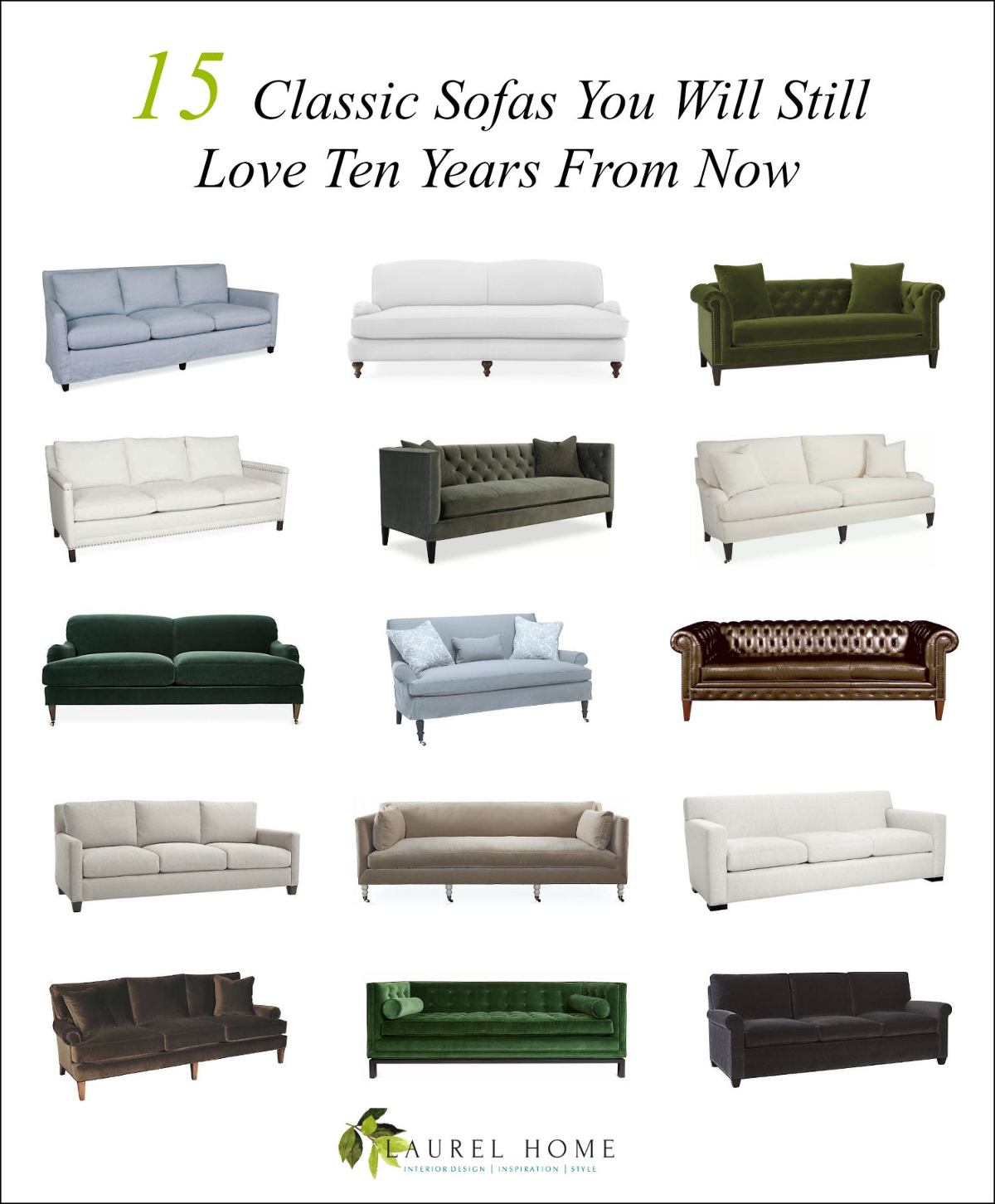 15 classic sofas you will love Laurel Home