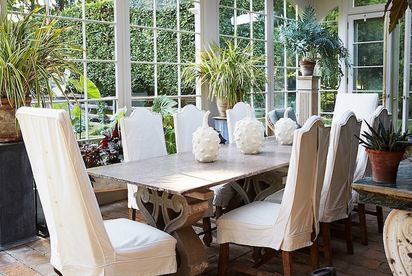 one kings lane_bunny williams_CONSERVATORY DINING TABLE
