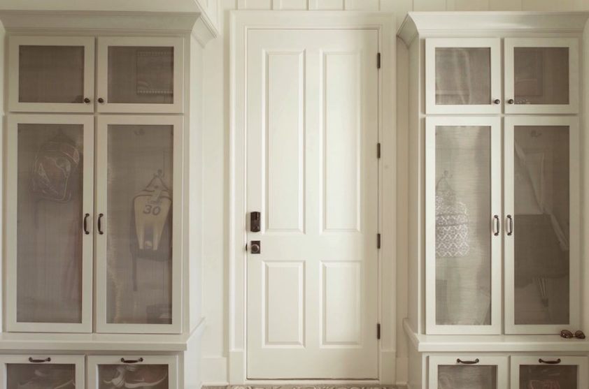 lockers - home in Kentucky - we did Benjamin Moore Ivory White 925 Best Shades of White Paint