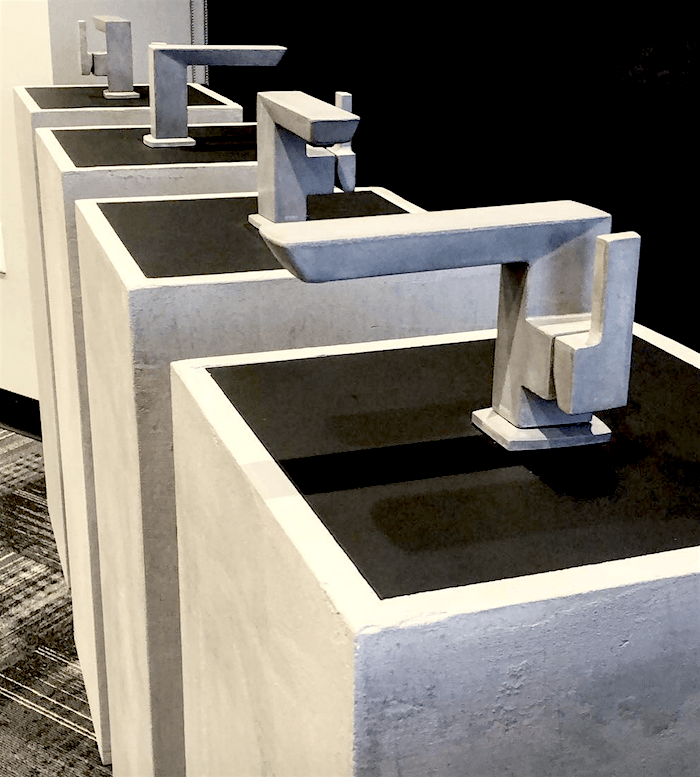 Brizo Vettis concrete faucet - via jensennn_lan17 on instagram - kitchen and bath show 2019