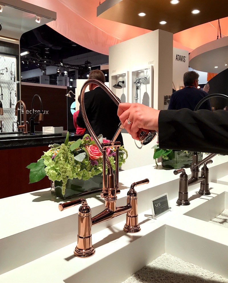 Brizo rose gold or copper faucet KBIS 2019