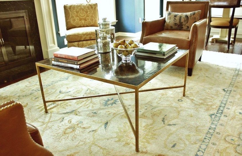 family room - how to style a coffee table - design LBI