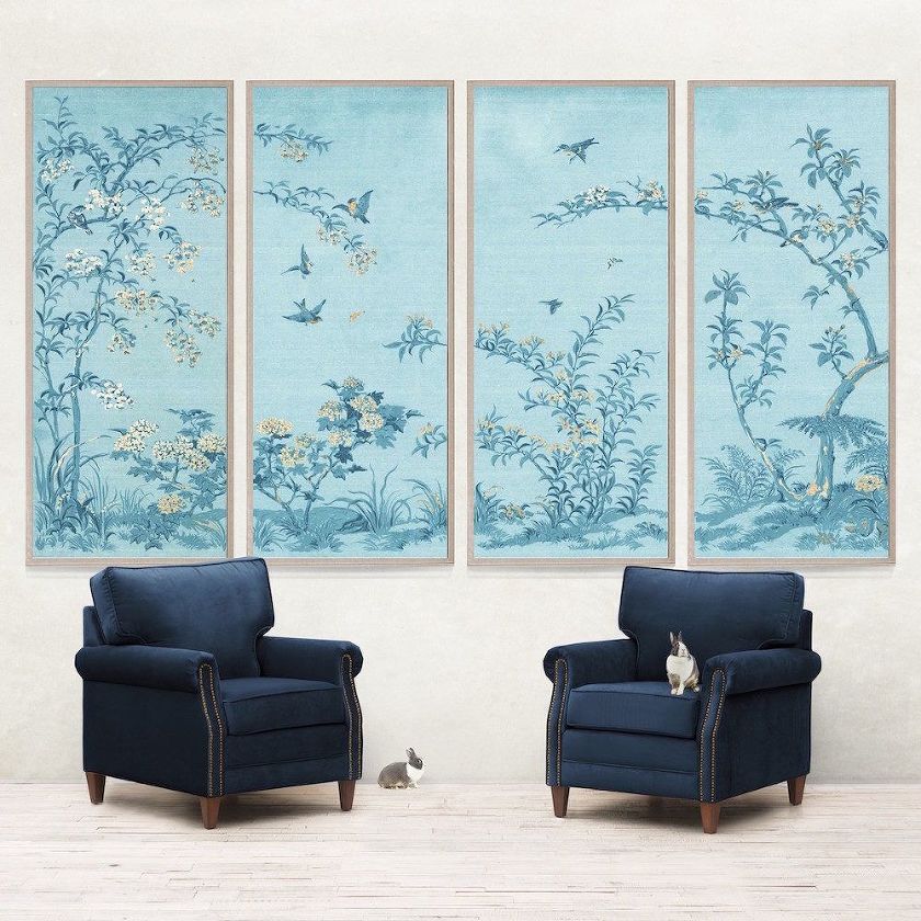 Affordable Chinoiserie Wallpaper Panels & Murals + Sources! | Laurel Home