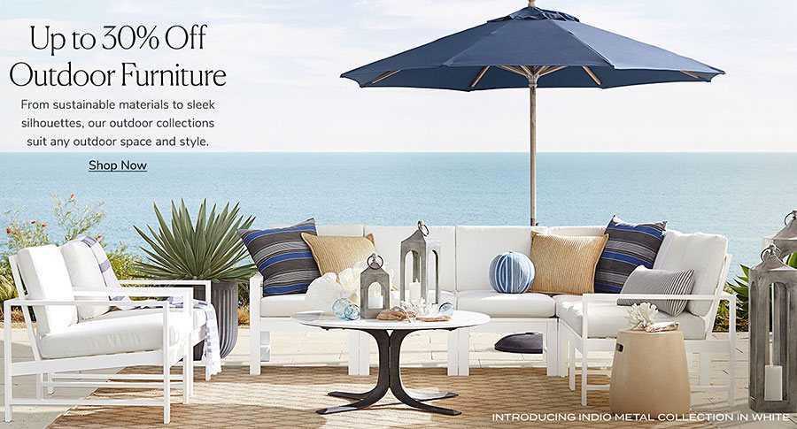 Pottery Barn Outdoor Furniture Sale 30 Off Laurel Home