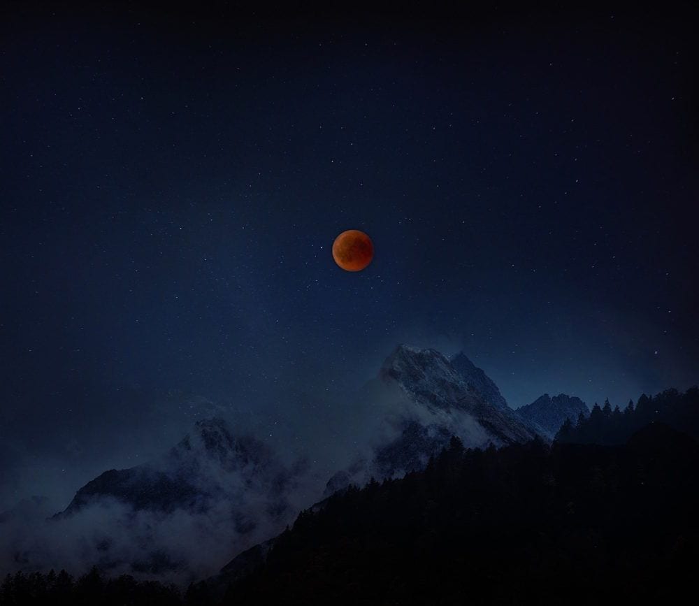 @foemedia - Fabian Oelkers via unsplash - lunar eclipse