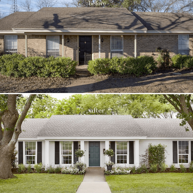 Joanna Gaines - fixerupper before and after ranch