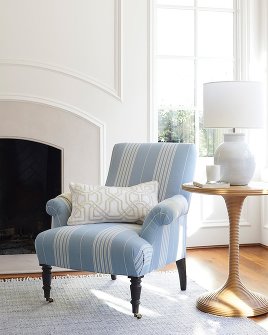 Serena & Lily blue and white color scheme_Carson_Beachclub_AvignonChair - Timeless Furniture Pieces