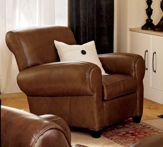 Manhattan Leather Recliner Chair, Pottery Barn Manhattan Leather Chair