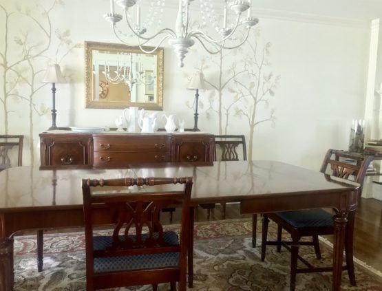inherited furniture- vintage dining room set