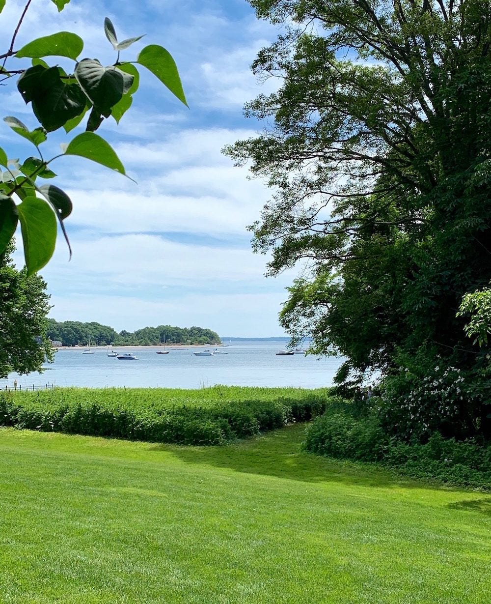 Grandiflora garden tour - Greenwich, CT 2019 - Long Island Sound - boats
