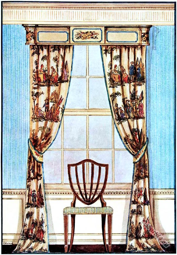 _window treatment - cornice 18th century - window treatment styles