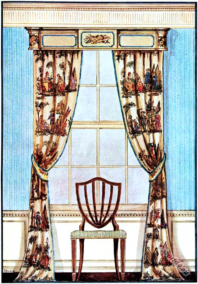 _window treatment - cornice 18th century - window treatment styles