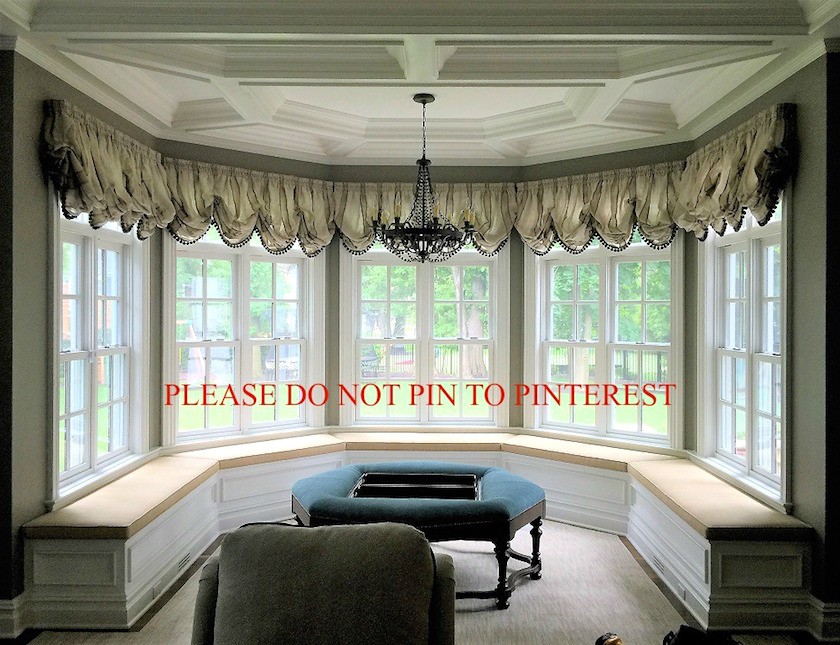 hideous balloon valance - Bay Window treatments - window seat do not pin to pinterest or share anywhere on social media