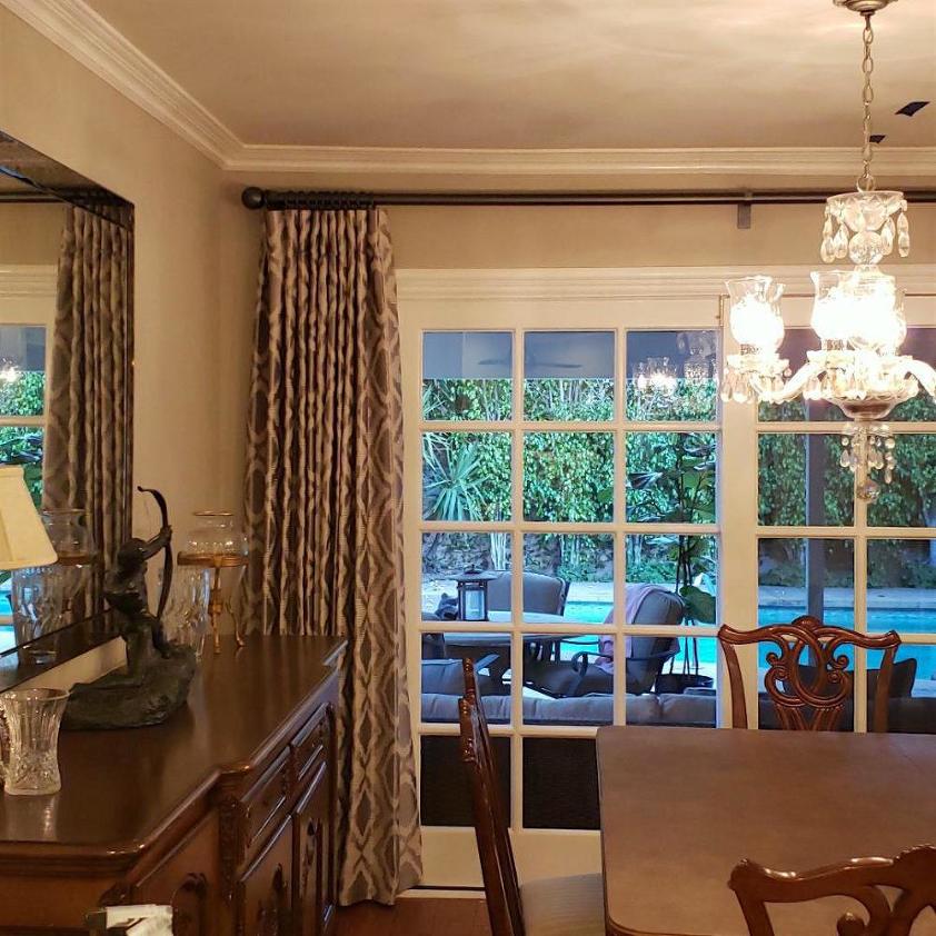 neutral dining room - formal and casual furnishings