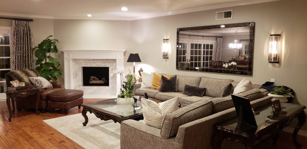 living room - sectional - formal and casual furnishings