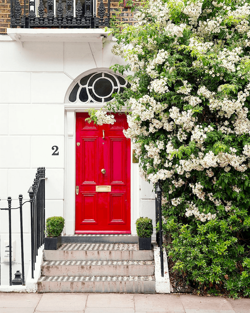 reaney on instagram - London - red door