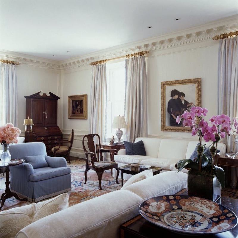 Timothy Bryant classical interior architecture - traditional living room