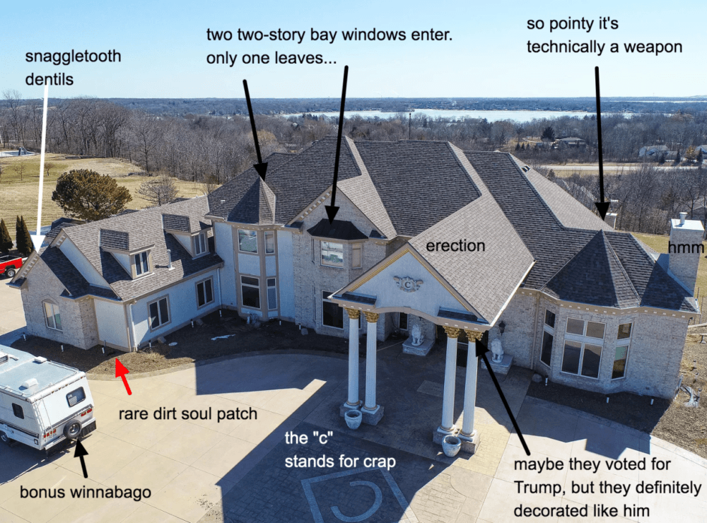 Mcmansion hell - horrifically bad architecture - Wakesha WI