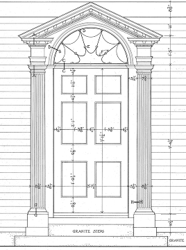 Georgian Door with perfect architectural proportions.
