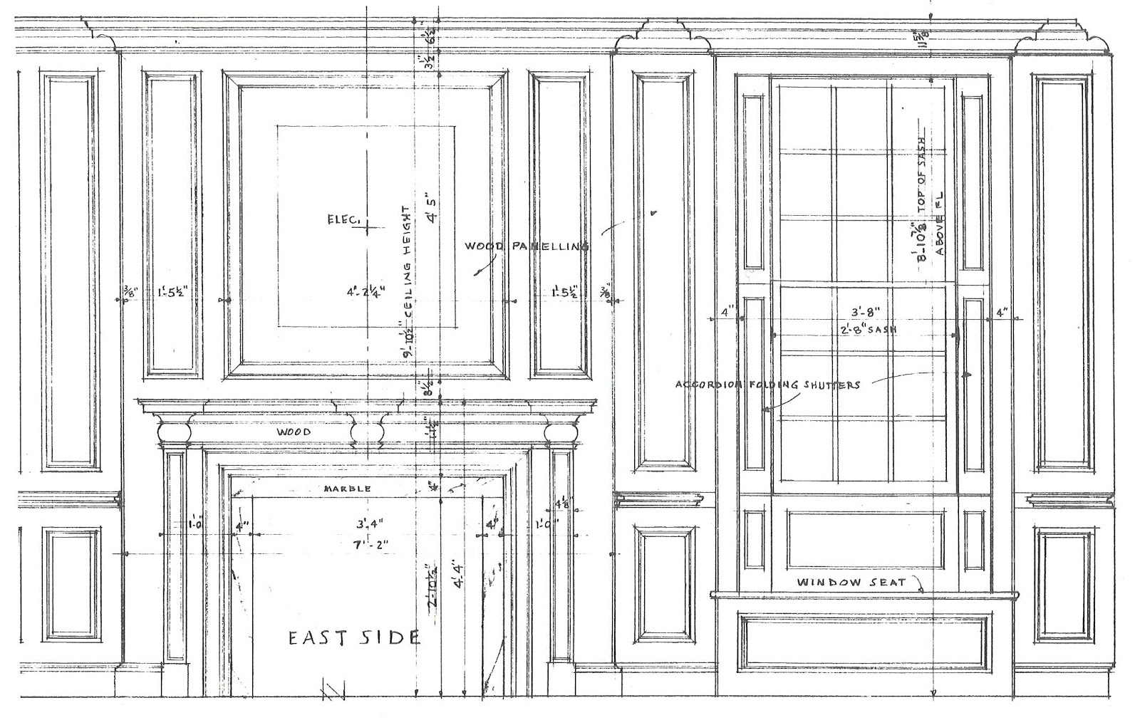 Haverty wood paneling detail architectdesign.blogspot Laurel Home
