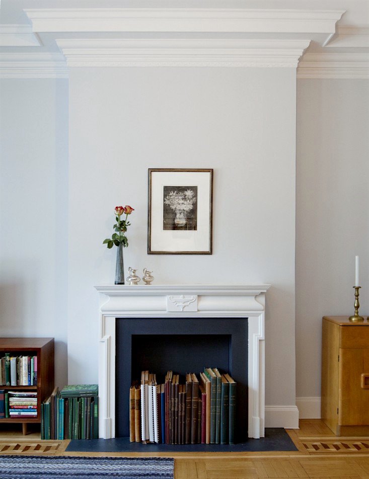 via Remodelista - cornice and crown moulding - 10-foot-ceiling-height-ShadowArch-Riverside-Drive-Living - best proportions for interior trim