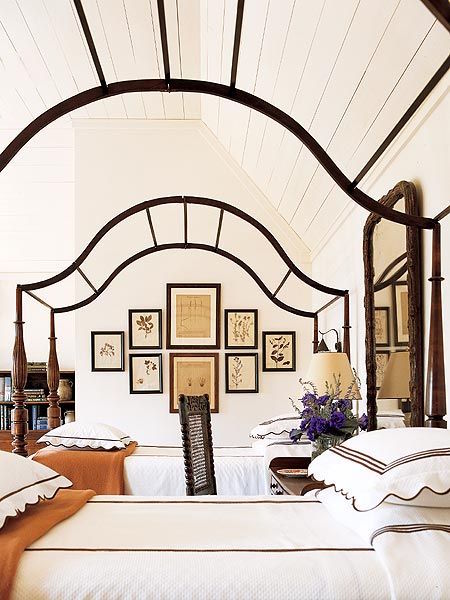 Amelia Handegan canopy twin beds - fabulous bedroom