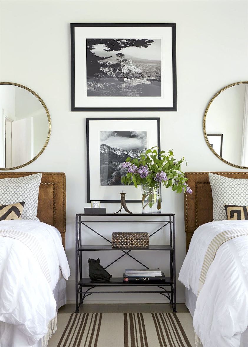 andrew brown interiors - sophisticated twin beds