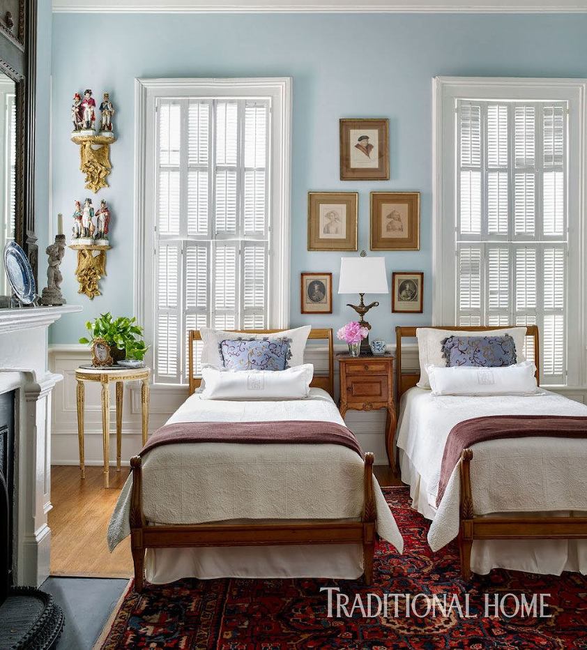 photo-Emily-Jenkins-Followill-Joe-and-Evelyn-Adams-grownup-twin-beds-Georgia-Home-Traditional-Home.