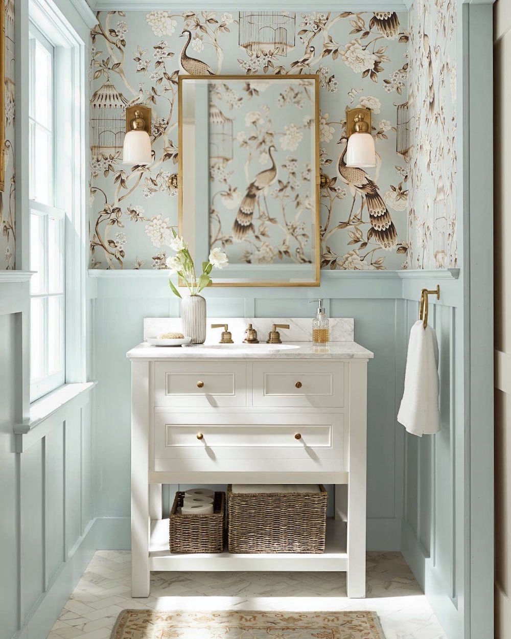 Corrected Pottery Barn Cool Blue And White Bathroom Best Pale Blue Paint Colors Copy Laurel Home