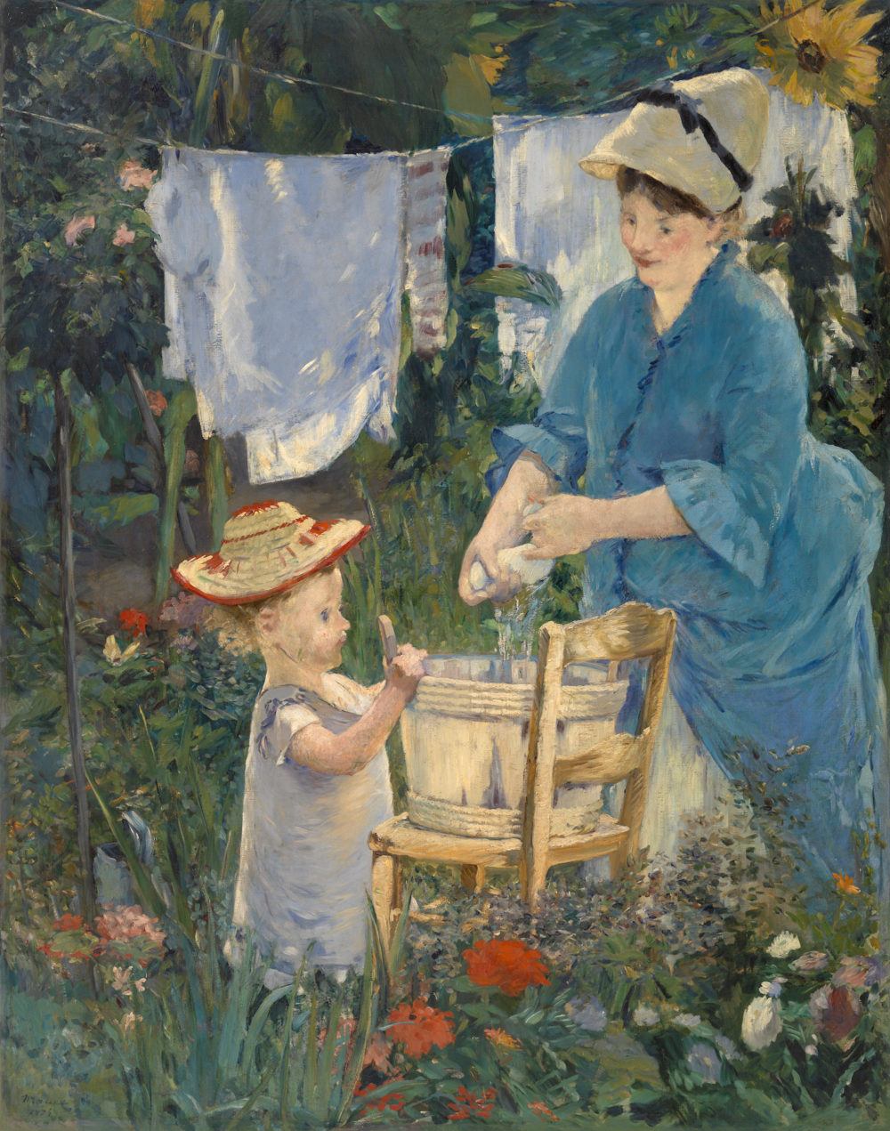 Édouard_Manet_-_Laundry_(Le_Linge)_-_BF957_-_Barnes_Foundation