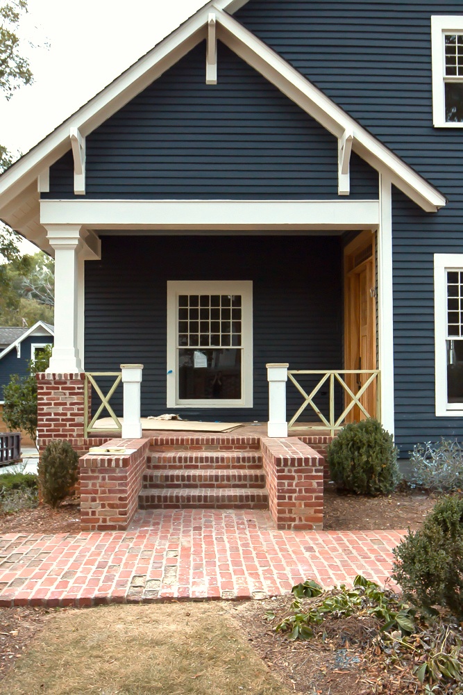 12 Of The Best Paint Colors To Go With Red Brick Laurel Home - Dark Blue Green Exterior Paint Colors