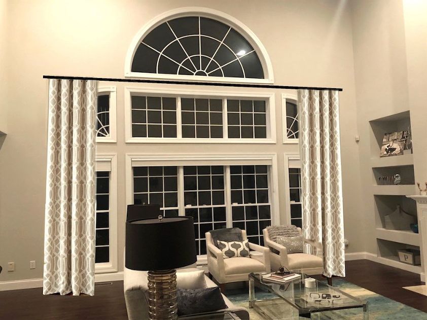 Difficult Windows Window Treatment, Curtains For Large Windows In Living Room