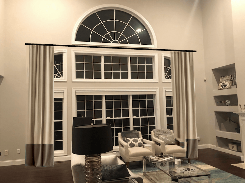 Difficult Windows Window Treatment, Window Treatment Ideas For Large Living Room Windows