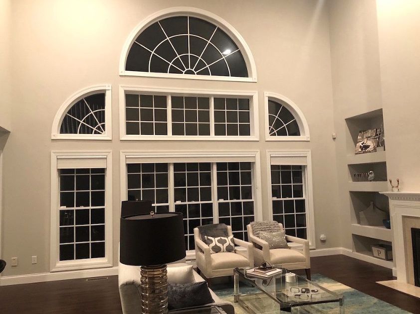 Difficult Windows Window Treatment, Best Window Treatment For Large Living Room