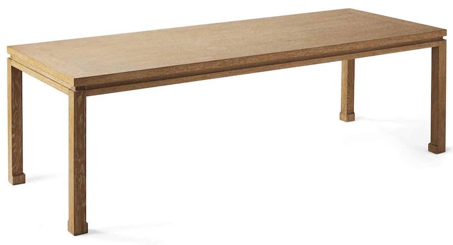 Reese dining table - from Serena and Lily - classic Ming style casual dining table