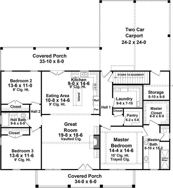 Open Floor House Plans Concept