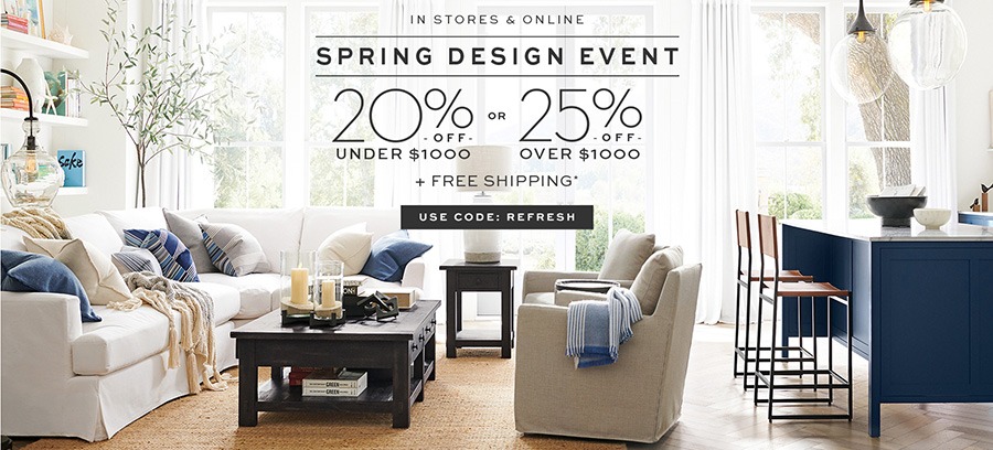 Pottery Barn Spring Sale Event Laurel Home   Pottery Barn Spring Sale Event 