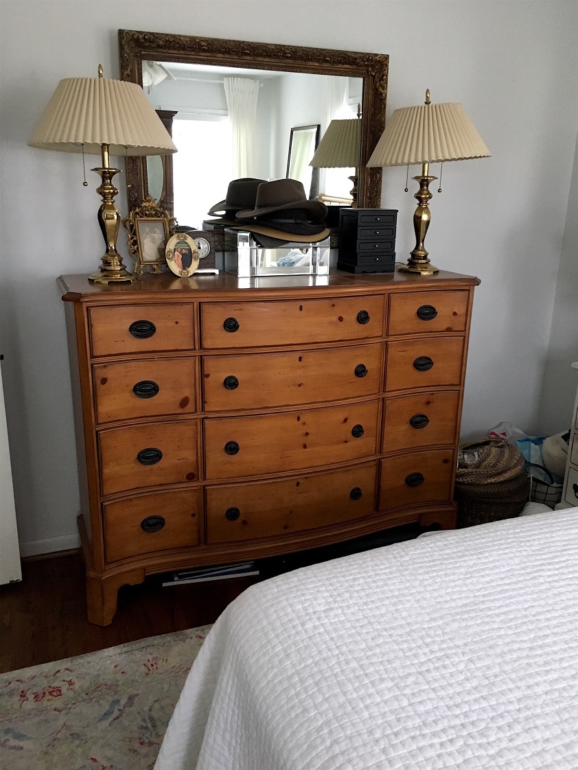 Bedroom decorating ideas - pine chest before