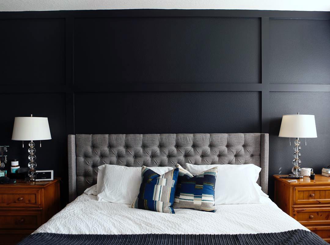 Benjamin Moore Soot Black Paint Bedroom Walls Laurel Home