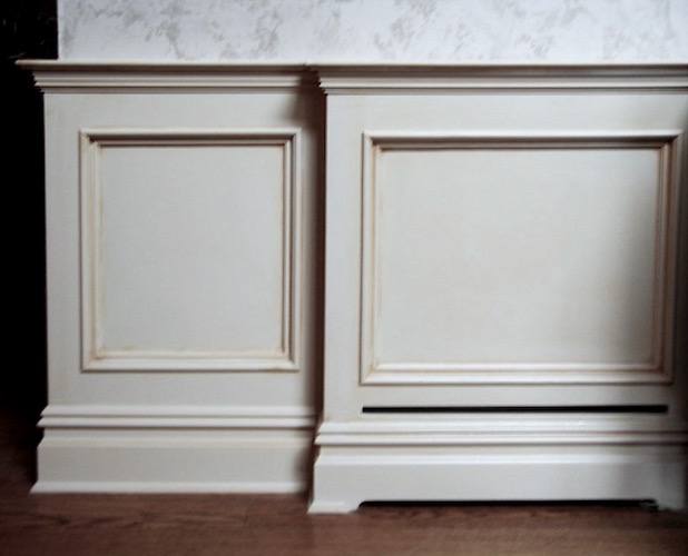Sunrise Woodworking - integrated baseboard heating - wainscoting