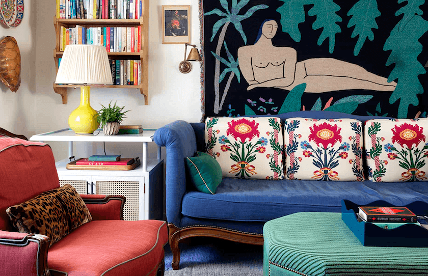 beata_heuman - colorful living room design